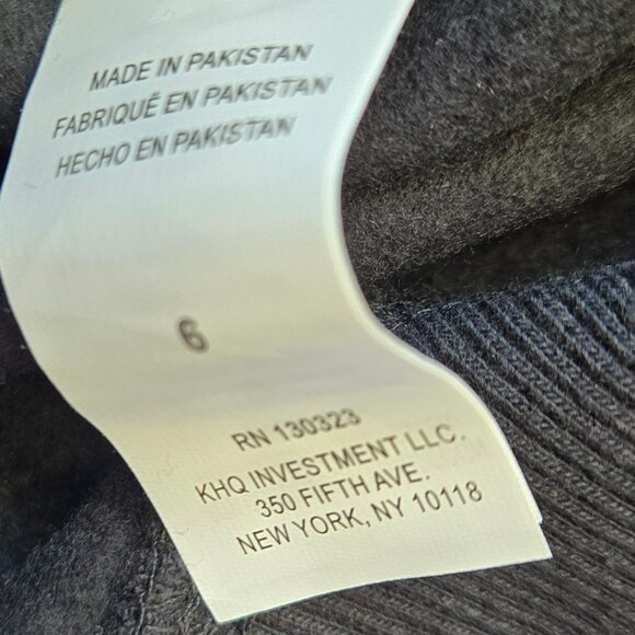 LUCKY BRAND Zip Up Hooded Sweatshirt  Sz: 6 Black - Unisex - Picture 6 of 7